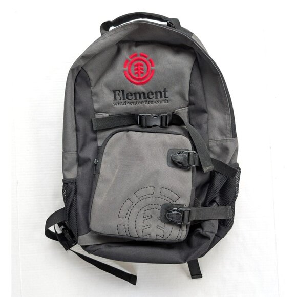 Vintage Y2K Element Skateboard Backpack READ Gray Full Size - Picture 1 of 9